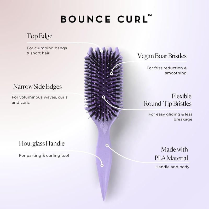 Bounce Curl فرشاة Volume EdgeLift، أداة 5 في 1 لتضخيم الأمواج، التجاعيد واللفائف - بنفسجي - Image 4